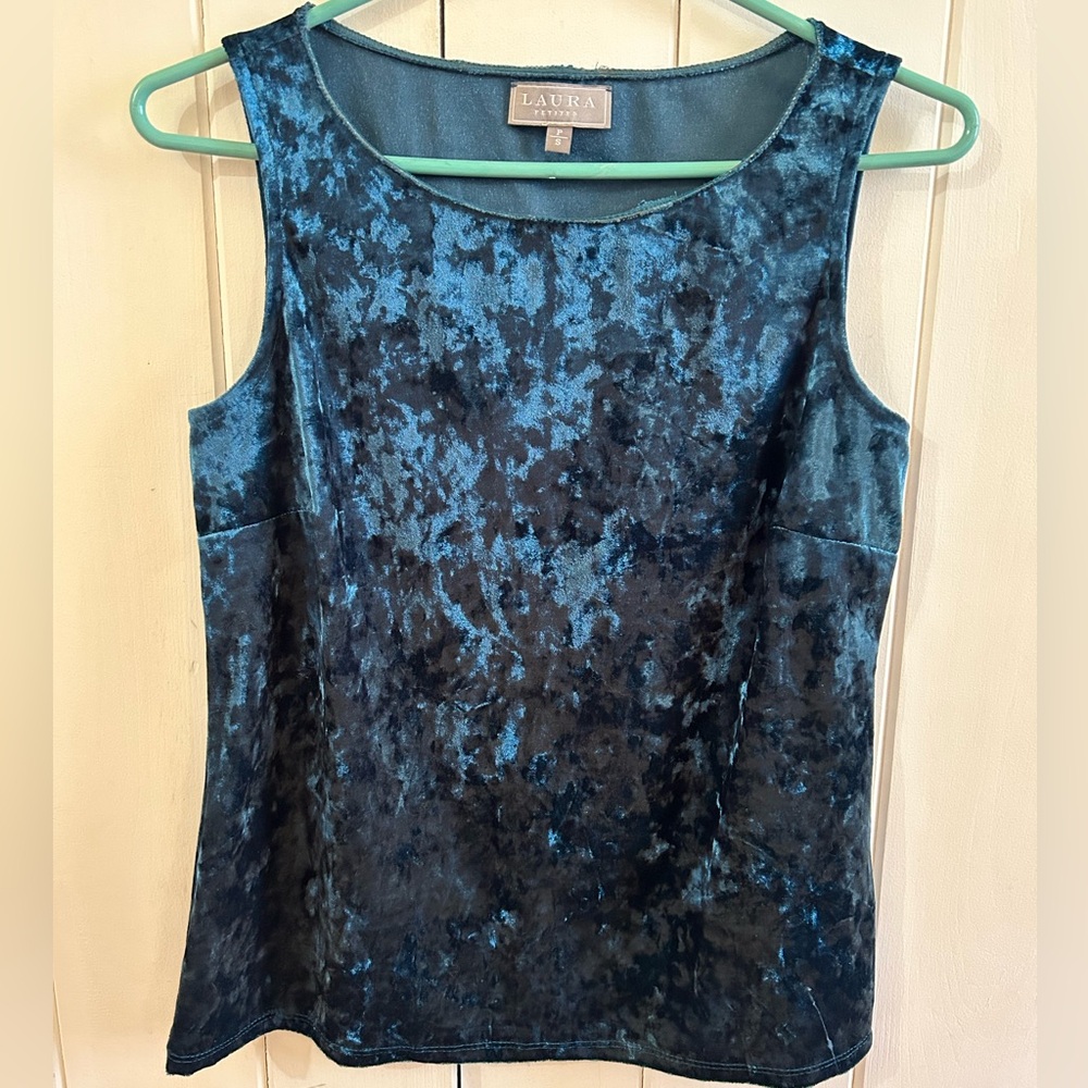 Blue Velvet Y2K Top